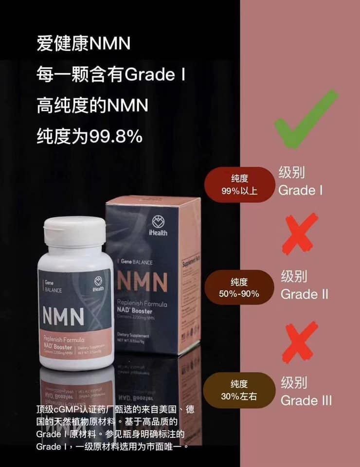 为什么要选择 爱健康的NMN？