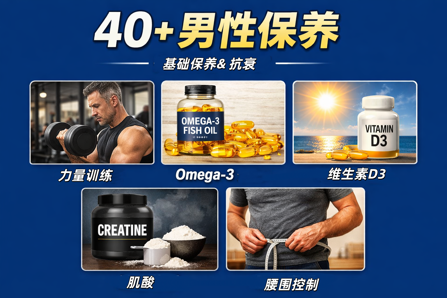 40+男性营养保养优化重点